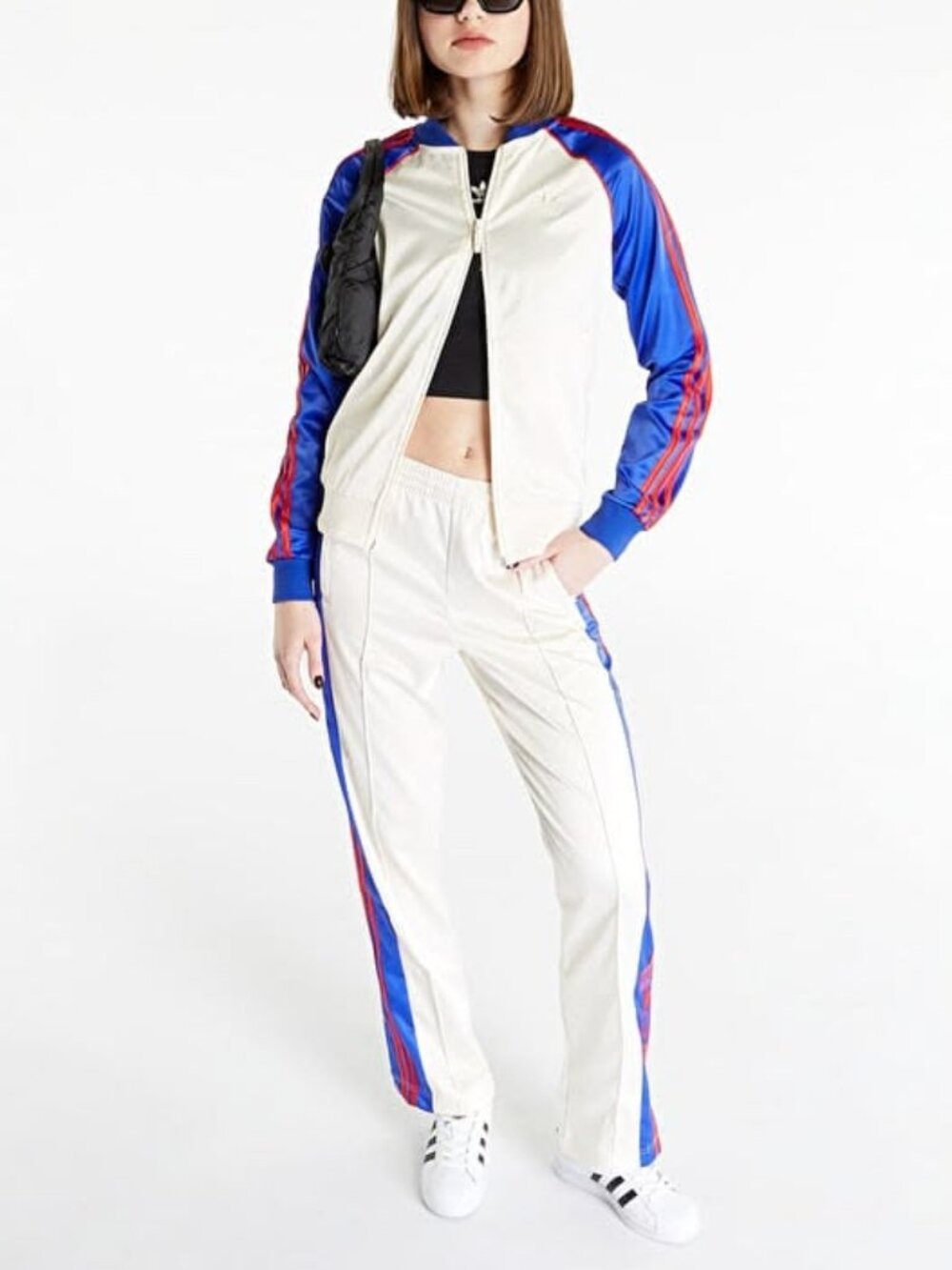 Adidas Originals Women's Firebird Satin Track Suit Jacket & Pants Size 1X/2X
